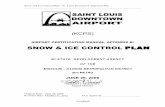 SNOW & ICE CONTROL PLAN - St. Louis Downtown Airport€¦ · Snow and Ice Control Plan ... REVISION LOG PAGE NUMBER REVISION DATE 1 ... 5.1 Runway Condition Reporting………………………………………………