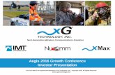 Aegis 2016 Growth Conference Investor Presentation - XG Technology · Aegis 2016 Growth Conference Investor Presentation. 2 ... These materials have been prepared by xG Technology,