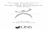 Oncology Nursing Society/ ONS Foundation Leadership ...ldi.vc.ons.org/file_depot/0-10000000/0-10000/2553/folder/14423/ldi... · Oncology Nursing Society/ONS Foundation L e a d e r
