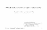 ESCI 322 - Oceanography Laboratory Laboratory Manualmyweb.facstaff.wwu.edu/shulld/ESCI322data/Lab manual 2016.pdf · ECSI 322 – Oceanography Laboratory - Manual 2 ESCI 322 - Introduction