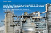 Acid Gas Cleaning using DEPG Physical Solvents: … · WHITE PAPER. 2 Acid Gas Cleaning ... operating costs by strongly influencing equipment size and energy requirements ... MDEA,
