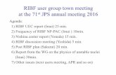 RIBF user group town meeting at the 71st JPS annual ...ribfuser.riken.jp/RIBF_UG/town_meeting/RIBF_town_meeting_2016_03.pdfRIBF user group town meeting at the 71stJPS annual meeting