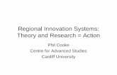 Regional Innovation Systems: Theory and Research = … ARC 10-12 se… · Regional Innovation Systems: Theory and Research = Action ... – International Food & Health Conference