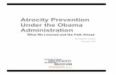 Atrocity Prevention Under the Obama Administration Prevention Under the Obama Administration What We Learned and the Path Ahead By Stephen Pomper February 2018 2 SIMON-SKJODT CENTER