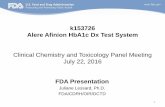 Clinical Chemistry and Toxicology Panel Meeting€¦ · Clinical Chemistry and Toxicology Panel Meeting July 22, ... Point-of-Care (POC) • Advantages ... Clinical Study Device vs.