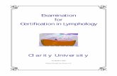 Examination for Certification in Lymphology for Certification in Lymphology Clarity University “A Noah’s Ark” Marketed through Zero Disease, LLC Clarity University Application