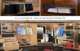 CLOSET ACCESSORIES - Richelieu Hardware · FolD-out IRoNINg boaRD ... • Full-extension ball-bearing slides ... Plastic liners for 14” deep pull-out baskets only Code Finish