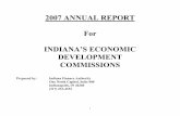 2007 Annual Report - Indiana ANNUAL REPORT For INDIANA’S ECONOMIC DEVELOPMENT COMMISSIONS ... Melvin Dice, Vice President Jim Gerot, Secretary Gary …