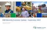 ANR Monthly Customer Update September 2017 - anrpl.com · ANR Monthly Customer Update –September 2017 September 27, ... 230.4 127.4 129.3 ... HCA Class Change Project
