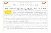 THE OPRA A - New Jersey Alert Vol 3 Issue 3 (March 2011... · request in full compliance with OPRA from the time the request is received through ... Seeking an extension of time to