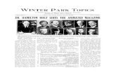 WINTER PARK TOPICS - WPPL.ORGarchive.wppl.org/wphistory/newspapers/1937/02-20-1937.pdf · WINTER PARK TOPICS A Weekly Review of ... top row, Marjorie Kinnan Rawlings, Lord David Davies,