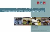 Directives d'ACT Consortium : Méthodes qualitatives … Consortium_Méthodes...Directives d'ACT Consortium : Méthodes qualitatives pour la recherche sur les interventions de santé