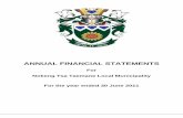 Nokeng AFS 30 June 2011 - tshwane.gov.za · NOKENG TSA TAEMANE LOCAL MUNICIPALITY Annual Financial Statements for the year ended 30 June 2011 Page 1 General Information Mayoral committee