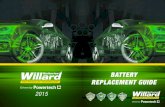 BATTERY REPLACEMENT GUIDE - Willard Batteries · Definitions of Automotive Battery Technologies 2 - 3 Warranty Procedure 4 - 5 Trade Customer Claim Procedure 5