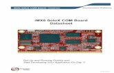 iMX6 SoloX COM Board Datasheet - Mouser Electronics · 9.6 ESD Precaution when Handling iMX6 SoloX COM Board 62 ... iMX6 SoloX COM Board - Datasheet Page 6 ... eMMC Flash JTAG connector