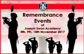 PowerPoint Presentationsmartfuse.s3.amazonaws.com/6ef3d08824d8b34b0848f9855af38b29/... · c Joseph Swan Academy Remembrance Events — 8th, 9th and 10th November 2017 J'oseph Swan