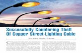 Successfully Countering Theft Of Copper Street … ·  · 2017-05-24Successfully Countering Theft Of Copper Street-Lighting Cable ... 1. #1 Bare Bright Copper shall consist of No.