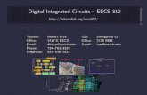 Digital Integrated Circuits { EECS 312ziyang.eecs.umich.edu/~dickrp/eecs312/lectures/dic-l6.pdfDigital Integrated Circuits ... Layout of circuit to fabricate 18 Robert Dick Digital