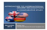 APPROACHES TO INTERNATIONAL DEGREE …ierf.org/wp-content/uploads/2016/01/IERFEvaluationMethodology.pdf · APPROACHES TO INTERNATIONAL ... Emily Tse . APPROACHES TO INTERNATIONAL