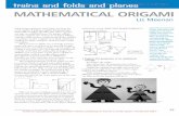 MATHEMATICAL ORIGAMI - Wikispaces ??word origami? Limping seagulls? Jumping frogs? ... equilateral triangle fï¬g 5 fï¬g 4 ... 4Learning, PO Box 444,