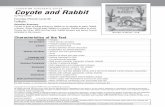 24 TEACHER’S GUIDE Coyote and Rabbit - Houghton … ·  · 2012-08-16LESSON 24 TEACHER’S GUIDE Coyote and Rabbit ... Folktale Selection Summary Coyote is tired of being tricked