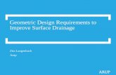 A review of Geometric Design to Improve Surface Drainage · 11 Step B - Calculate length of Drainage Path • Drainage path 1 represents the flow path with superelevation still applied,