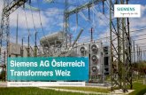 Siemens AG Österreich Transformers Weiz Unrestricted © Siemens …€¦ ·  · 2018-01-18Generator Switchgear . Storage, grid coupling and sub–sea solutions, e-houses . LV Protection,