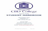 RTO ID: 91399 STUDENT HANDBOOK - CBD College Procedures Work/CBD...CBD College Student Handbook V2.4 Page 1 of 25 RTO ID: 91399 STUDENT HANDBOOK SEPTEMBER 2016 VERSION 2.4 CBD College