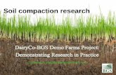 Soil compaction research - British Grassland Society for FWAG... · Soil Compaction •70% of grassland soils in England and Wales exhibit signs of compaction