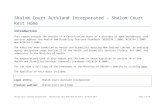 Shalom Court Auckland Incorporated - Shalom Court Rest …€¦  · Web view · 2017-05-18Shalom Court Auckland Incorporated - Shalom Court Rest Home. Introduction. This report