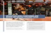 MIGRATION RISK CAMPAIGNS ARE BASED ON … information campaigns seldom stem migration, primarily because they are based on two wrong assumptions: First, that aspiring migrants are
