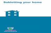 Subletting your home - The Moray Council - The Moray … Subletting your home What is subletting? 2 Can I sublet my home? 2 How to apply 3 When will you not give me permission to sublet