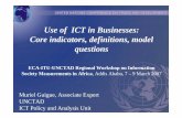 Use of ICT in Businesses: Core indicators, definitions, model questions ·  · 2007-04-04Use of ICT in Businesses: Core indicators, definitions, model ... such as dial-up modem,