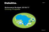 Botswana Budget 2016/17 Driving Progresselectionsbotswana.org/budget/Budget-Speech-2016.pdf · Income Tax For Individuals ... Exclusions and Deductions - Tax rates ... Gratuity and