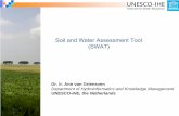 Soil and Water Assessment Tool (SWAT) - enviroGRIDS. ir. Ann van Griensven. Department of Hydroinformatics and Knowledge Management. UNESCO-IHE, the Netherlands. Soil and Water Assessment