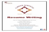 Resume Writing - sunyjefferson.edusunyjefferson.edu/sites/default/files/Resume Booklet 2.0_0_0.pdfResume Writing John W. Deans ... Now, in which Format do you choose to write your