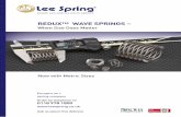 REDUX™ WAVE SPRINGS - Spring Manufacturersleespring.com/downloads/uk/2012/WaveConstSprings.pdfoffering equal deflection with the same load specifications, ... Maximum Temp. 650 degrees