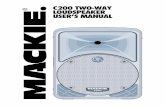 C200 Two-Way Loudspeaker User's Manual · same high-resolution audio no matter ... MA AND WOODINVILLE, WA, USA ... 15-inch woofer. It sends the stereo high-pass range