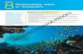 cHaPtER 8 Relationships within an ecosystem - Wiley€¦ · 8 Relationships within an ecosystem cHaPtER fIGURE 8.1 Part of the living community in a marine habitat. Communities consist