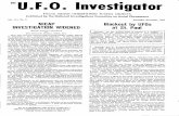 U.F.O.Investigator - Center for UFO Studies NOV-DEC 1… · U.F.O.Investigator FACTS ABOUT UNIDENTIFIED FLYING OBJECTS Published by the National Investigations Committee on Aerial
