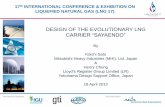 DESIGN OF THE EVOLUTIONARY LNG CARRIER … · DESIGN OF THE EVOLUTIONARY LNG CARRIER “SAYAENDO ... Structural design and ... Class notation for standard ship: Structural Consideration