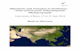 Migrations and Transfers in Prehistory: Asian and Oceanic ... abstract booklet.pdfMigrations and Transfers in Prehistory: Asian and Oceanic Ethnolinguistic Phylogeography University