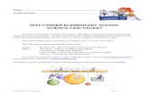 2013 CARVER ELEMENTARY SCHOOL SCIENCE FAIR PACKET … · 2013 CARVER ELEMENTARY SCHOOL SCIENCE FAIR PACKET ... notes about everything you have learned, ... follow the scientific method