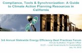 Compliance, Tools & Synchronization: A Guide to … · Compliance, Tools & Synchronization: A Guide to Climate Action Planning Resources in California ... Amruta Sudhalkar