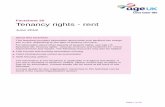 Tenancy rights - rent 1 of 16 Factsheet 35 Tenancy rights - rent June 2017 About this factsheet This factsheet provides information about what your landlord can charge you in rent,