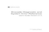 Brocade Diagnostic and System Error Reference - … Communications Systems, Incorporated Corporate Headquarters 1745 Technology Drive San Jose, CA 95110 T: (408) 487-8000 F: (408)