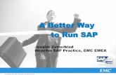 A Better Way to Run SAP - Dell EMC Germany€¦ · •Best practices and proven solutions to enhance ... SAP BI SAP MDM SAP XI SAP CRM SAP SRM SAP ECC ... Security – Data can be