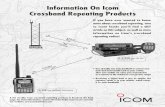 Information On Icom Crossband Repeating Products functions. IC-2720H See the last page of this brochure for a list of older rigs capable of crossband repeating. The IC-910H can be