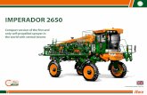IMPERADOR 2650 - Stara€¦ · Imperador 2650 is the compact version of the first and only self- ... Trijet nozzle holder Spacing of 0.35 or 0.50m Fuel tank ... insects and fungi.