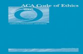 ACA Code of Ethics - NCBLPC2005).pdfSection H: Resolving Ethical Issues Each section of the ACA Code of Ethics begins with an Intro-duction. The introductions to each section discuss